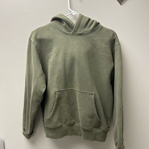 TNA Army Green Sweatfleece Cozy Fleece Perfect Fit Hoodie